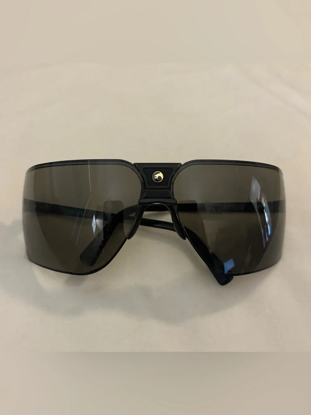 Vintage Gargoyles Black Shield Sunglasses